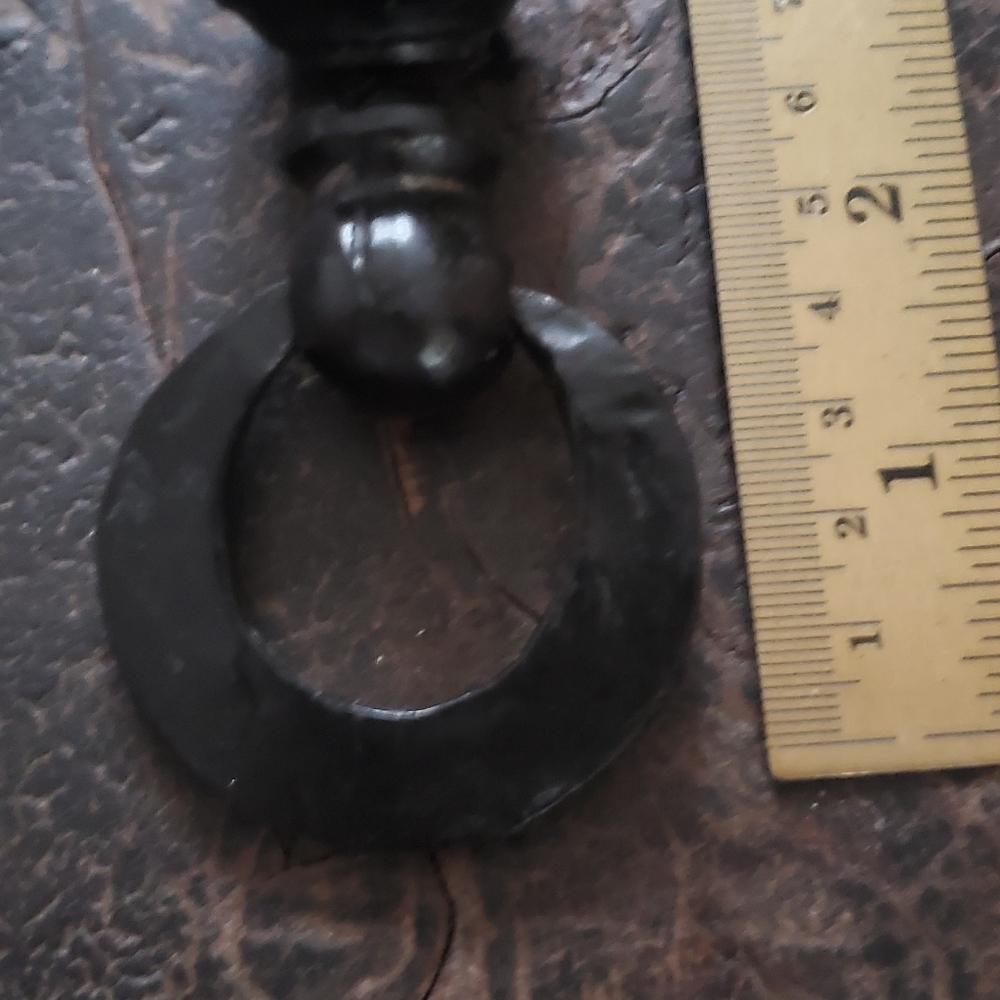 BULL RING IRON FURNITURE HARDWARE - Picture 7 of 7